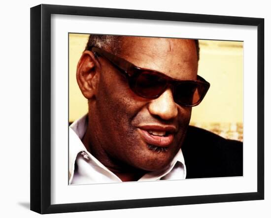 Ray Charles Portrait-null-Framed Photo