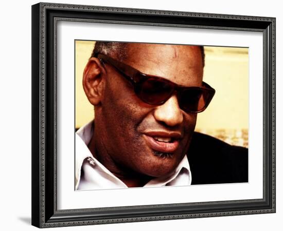 Ray Charles Portrait-null-Framed Photo