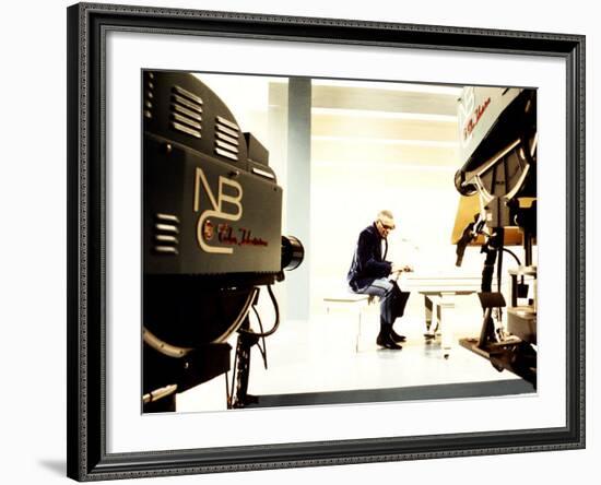 Ray Charles Recording for NBC-null-Framed Photo