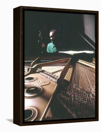 Ray Charles Taping a Coca-Cola Radio Commercial, 1967-null-Framed Stretched Canvas