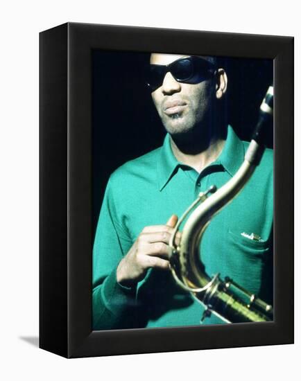 Ray Charles Taping a Coca-Cola Radio Commercial, 1967-null-Framed Stretched Canvas