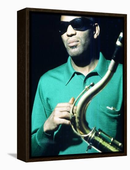 Ray Charles Taping a Coca-Cola Radio Commercial, 1967-null-Framed Stretched Canvas