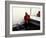 Ray Charles with His Alto Saxophone Backstage-null-Framed Photo