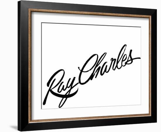 Ray Charles-null-Framed Photo