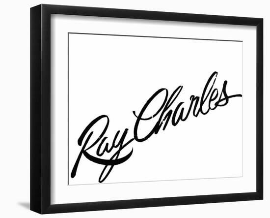 Ray Charles-null-Framed Photo