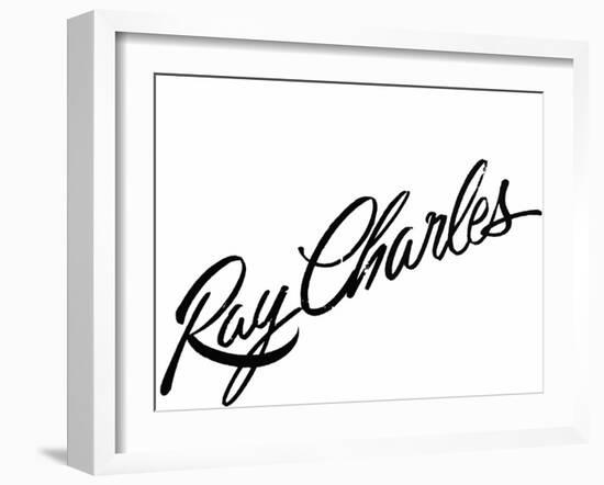 Ray Charles-null-Framed Photo