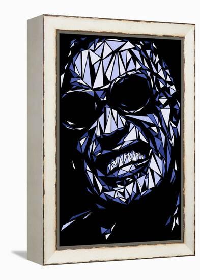 Ray Charles-Cristian Mielu-Framed Stretched Canvas