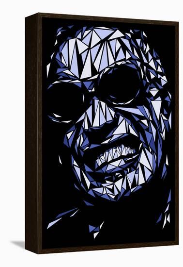 Ray Charles-Cristian Mielu-Framed Stretched Canvas