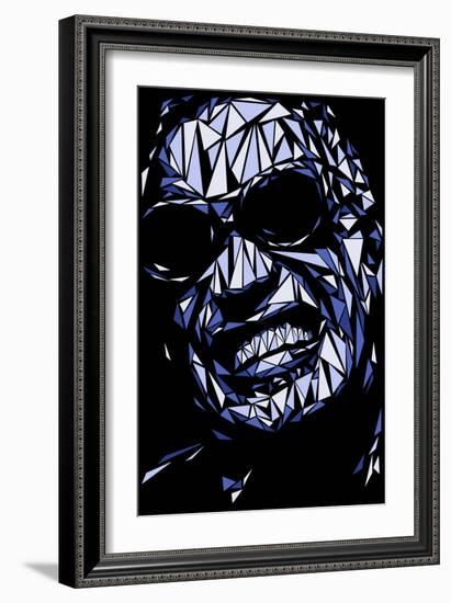 Ray Charles-Cristian Mielu-Framed Art Print