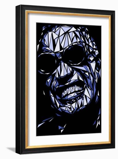 Ray Charles-Cristian Mielu-Framed Art Print