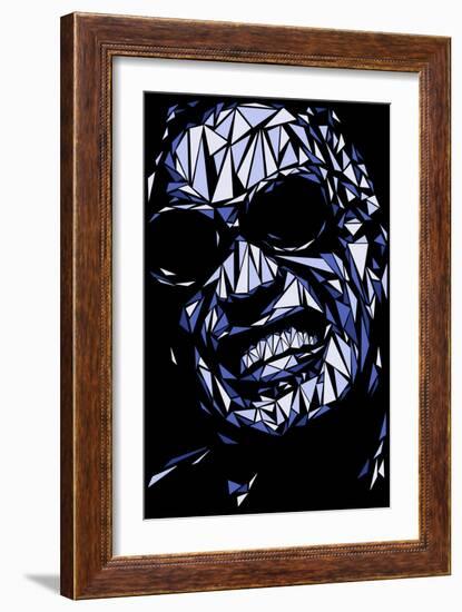 Ray Charles-Cristian Mielu-Framed Premium Giclee Print