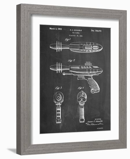 Ray Gun Patent Laser-null-Framed Art Print