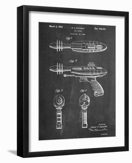 Ray Gun Patent Laser-null-Framed Art Print