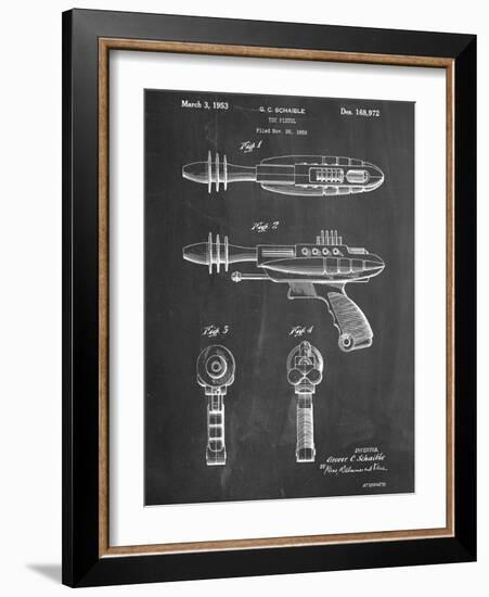 Ray Gun Patent Laser-null-Framed Art Print