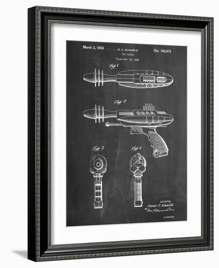 Ray Gun Patent Laser-null-Framed Art Print