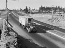 Truck Transporting Delivery to Safeway-Ray Krantz-Framed Photographic Print