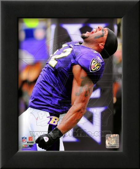 Ray Lewis 2010 Action-null-Framed Photographic Print