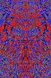 A Red and Blue Kaleidoscopic Tapestry-Ray2012-Framed Stretched Canvas