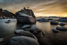 Sunset at Bonsai Rock in Lake Tahoe, Nevada-Raymond Carter-Laminated Photographic Print