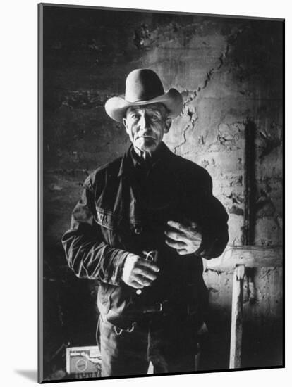 Raymond Holt, an Arizona Bachelor Cowboy for 57 Years-John Loengard-Mounted Photographic Print