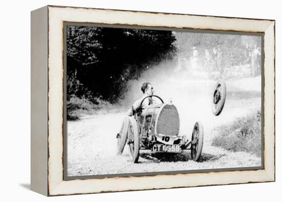 Raymond Mays' Bugatti Loses a Wheel, Early 1930s-null-Framed Premier Image Canvas