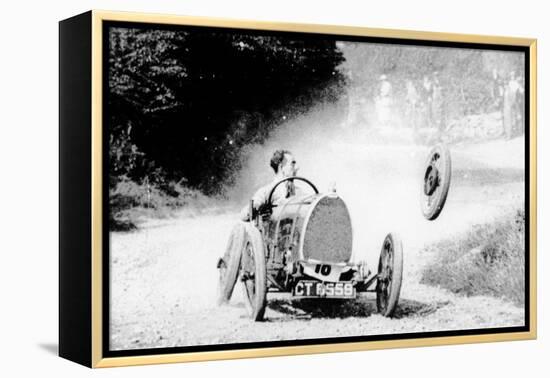 Raymond Mays' Bugatti Loses a Wheel, Early 1930s-null-Framed Premier Image Canvas