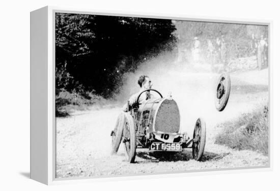 Raymond Mays' Bugatti Loses a Wheel, Early 1930s-null-Framed Premier Image Canvas