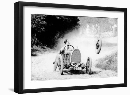 Raymond Mays' Bugatti Loses a Wheel, Early 1930s-null-Framed Photographic Print