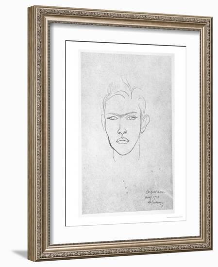 Raymond Radiguet, 1921-Roger de La Fresnaye-Framed Giclee Print