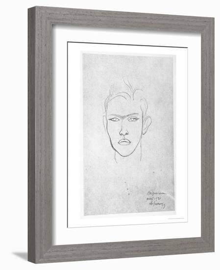 Raymond Radiguet, 1921-Roger de La Fresnaye-Framed Giclee Print