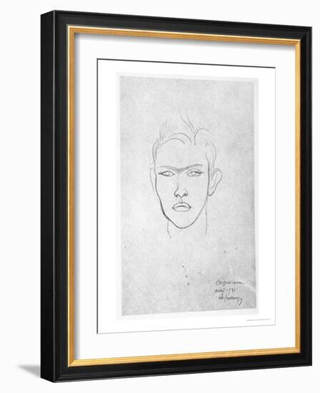 Raymond Radiguet, 1921-Roger de La Fresnaye-Framed Giclee Print