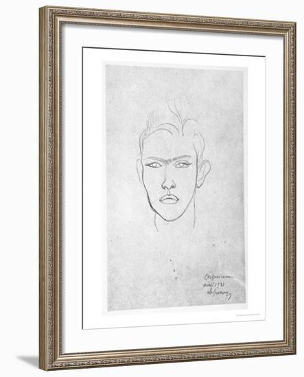 Raymond Radiguet, 1921-Roger de La Fresnaye-Framed Giclee Print