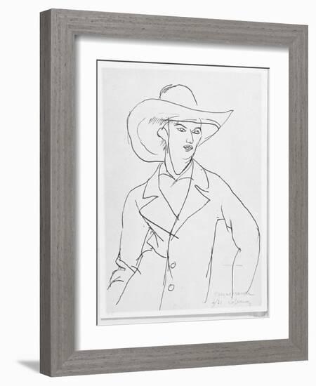 Raymond Radiguet 1921-Roger de La Fresnaye-Framed Giclee Print