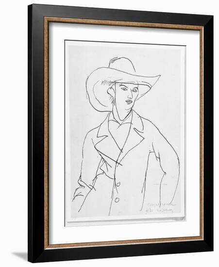 Raymond Radiguet 1921-Roger de La Fresnaye-Framed Giclee Print