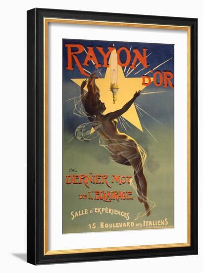 Rayon d'Or, c.1895-PAL (Jean de Paleologue)-Framed Art Print