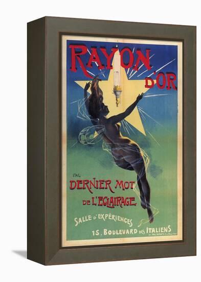 Rayon D'Or - Dernier Mot De L'Eclairage, 1895-Jean de Paléologue-Framed Premier Image Canvas