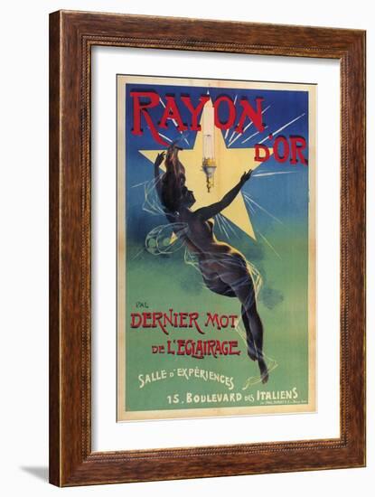 Rayon D'Or - Dernier Mot De L'Eclairage, 1895-Jean de Paléologue-Framed Giclee Print