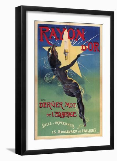 Rayon D'Or - Dernier Mot De L'Eclairage, 1895-Jean de Paléologue-Framed Giclee Print