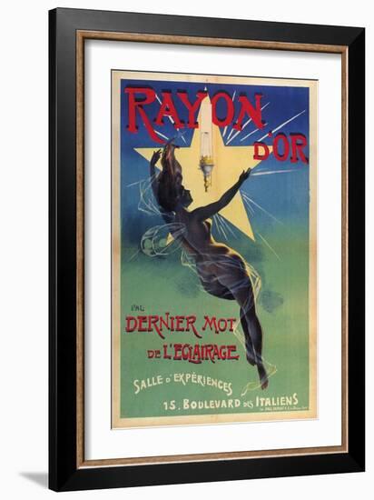 Rayon D'Or - Dernier Mot De L'Eclairage, 1895-Jean de Paléologue-Framed Giclee Print