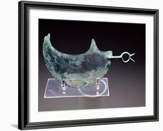 Razor Engraved with Hunting Scene, from Vetulonia-null-Framed Giclee Print