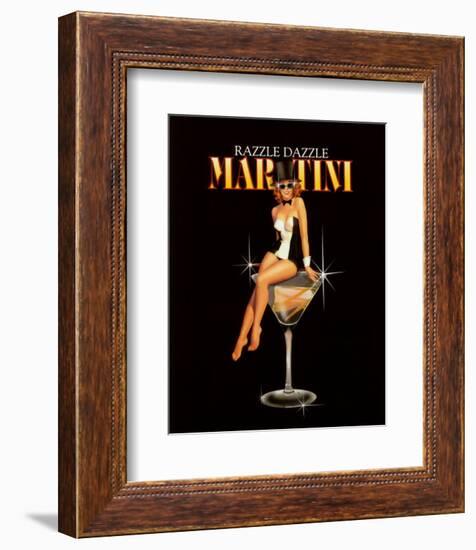 Razzle Dazzle Martini-Ralph Burch-Framed Art Print