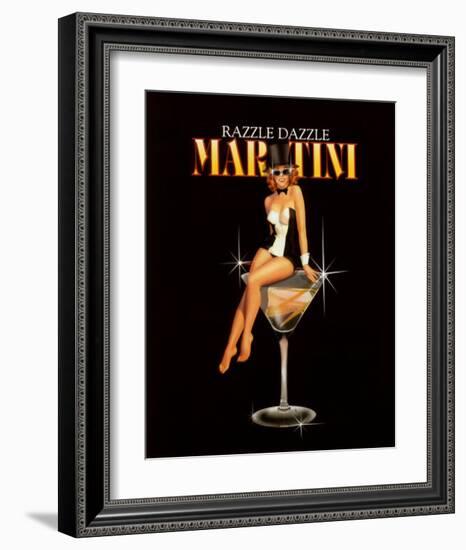 Razzle Dazzle Martini-Ralph Burch-Framed Art Print