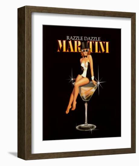 Razzle Dazzle Martini-Ralph Burch-Framed Art Print