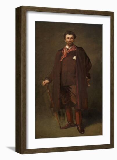 RB Cunninghame Graham (Oil on Canvas)-John Lavery-Framed Giclee Print