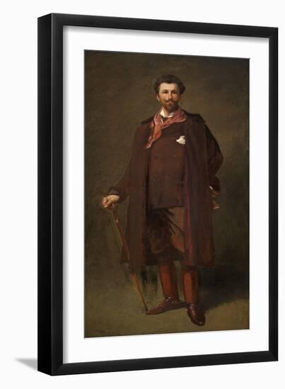 RB Cunninghame Graham (Oil on Canvas)-John Lavery-Framed Giclee Print