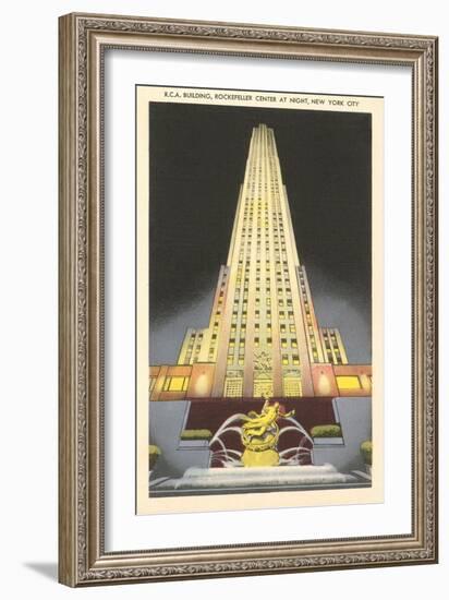 RCA Building, Rockefeller Center, New York City-null-Framed Art Print