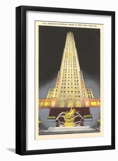 RCA Building, Rockefeller Center, New York City-null-Framed Art Print