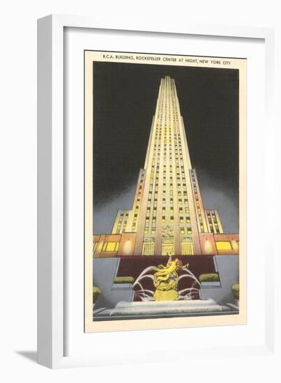 RCA Building, Rockefeller Center, New York City-null-Framed Art Print