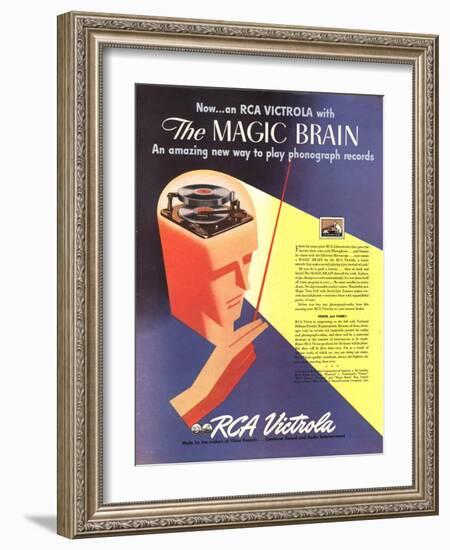 Rca Record Players, USA, 1940-null-Framed Giclee Print