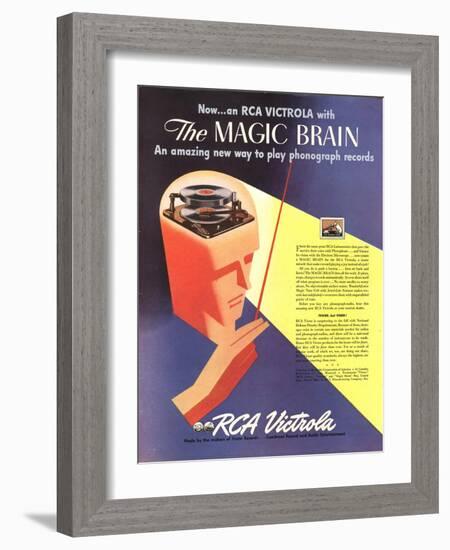 Rca Record Players, USA, 1940-null-Framed Giclee Print